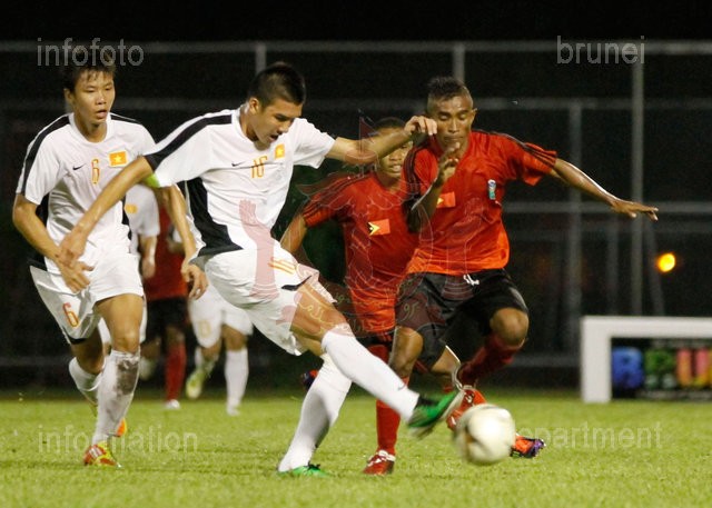 Với tâm với lý thoải mái sau khi bất bại ở 3 trận đấu trước, U.19 Việt Nam đã chơi lấn lướt trước các cầu thủ U.21 Đông Timor.